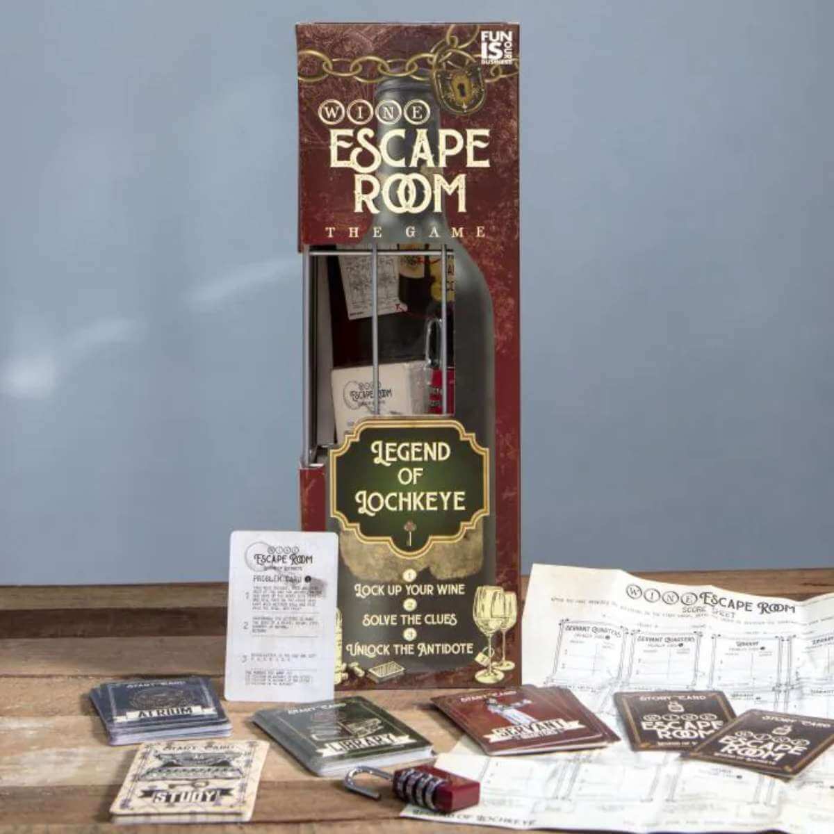 Wine Escape Room Game - Legend of Lochkeye - Funky Gifts NZ