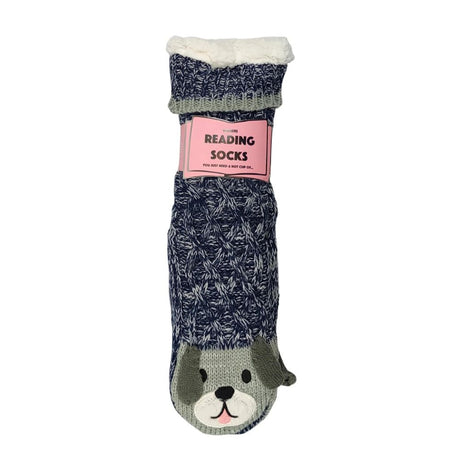Women's Reading Socks - Mottled Dog - Funky Gifts NZ