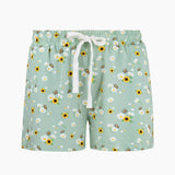 Women's Bamboo Jersey Sleep Short - Flowers - Funky Gifts NZ