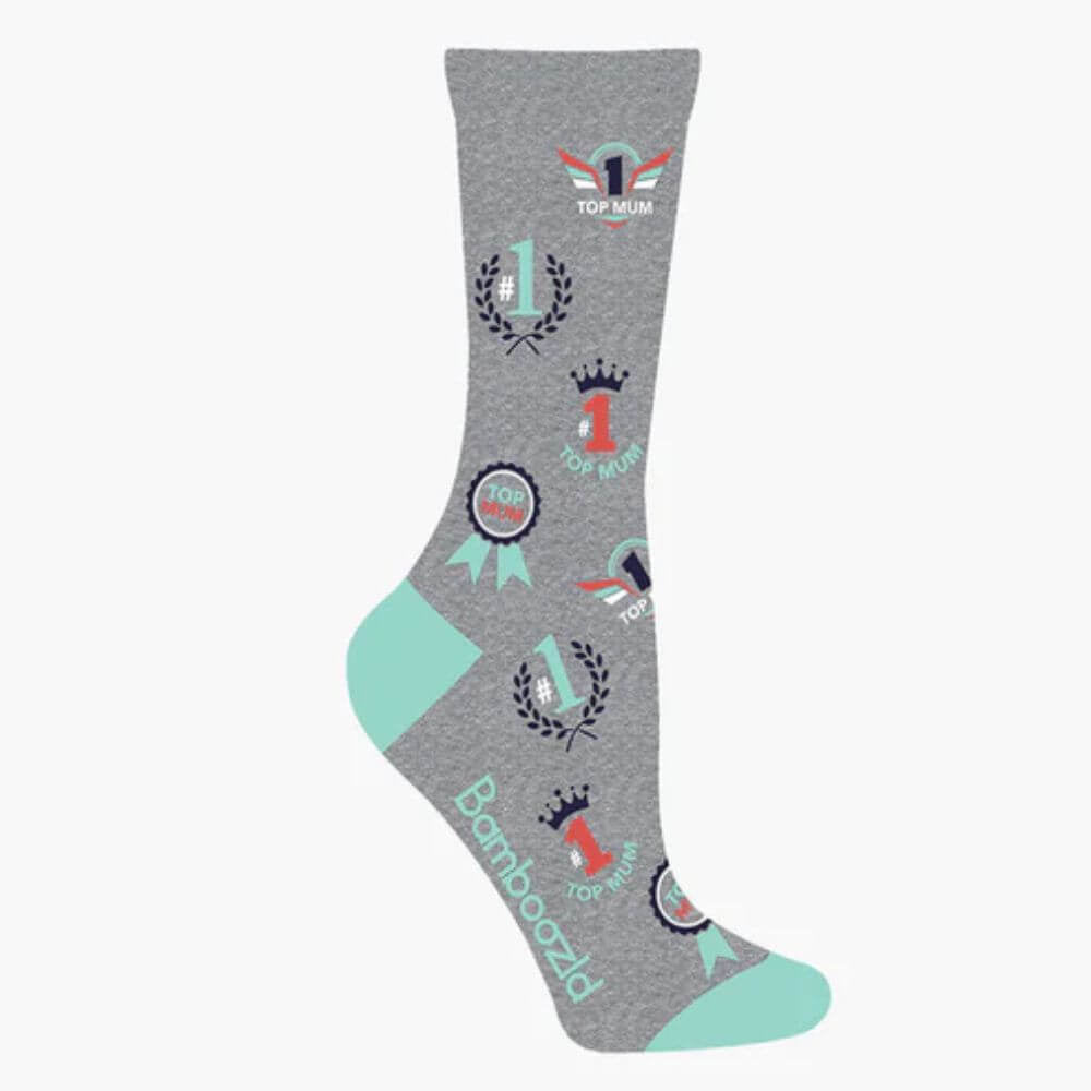Women's Top Mum Bamboo Crew Sock - Funky Gifts NZ