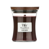 Medium WoodWick Scented Soy Candle - Black Cherry - Funky Gifts NZ