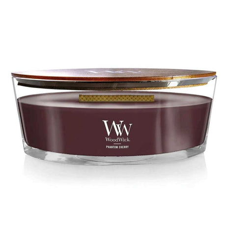 Ellipse WoodWick Scented Soy Candle - Phantom Cherry - Funky Gifts NZ