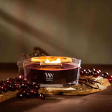 Ellipse WoodWick Scented Soy Candle - Phantom Cherry - Funky Gifts NZ