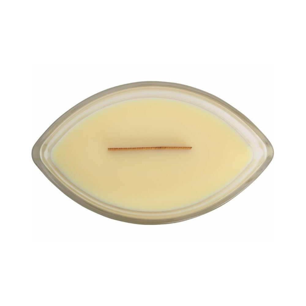 Ellipse WoodWick Scented Soy Candle - Lemongrass & Lily - Funky Gifts NZ