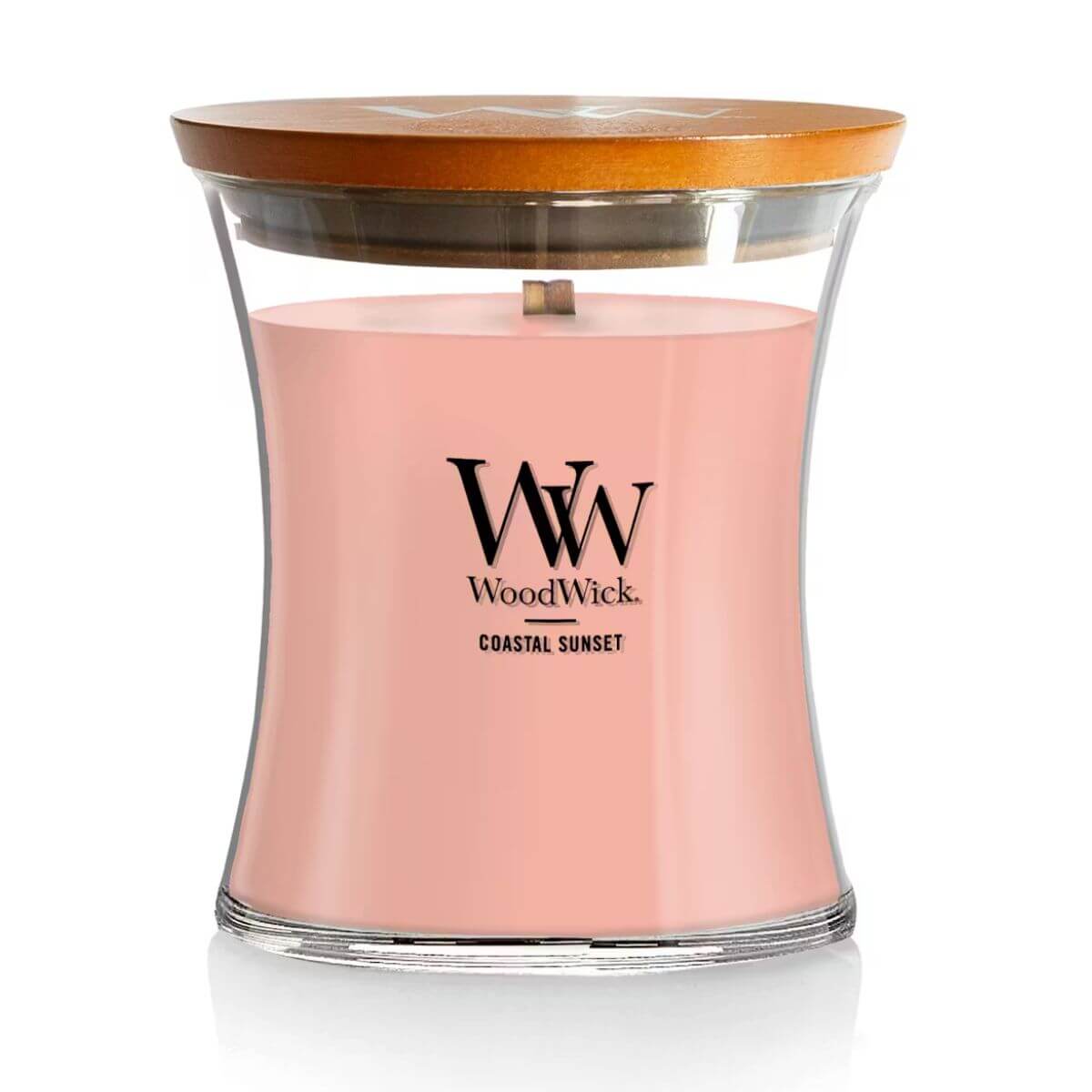 Medium WoodWick Scented Soy Candle - Coastal Sunset - Funky Gifts NZ
