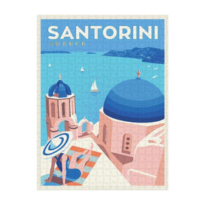 World Travel 500 Piece Jigsaw Puzzle - Santorini - Funky Gifts NZ