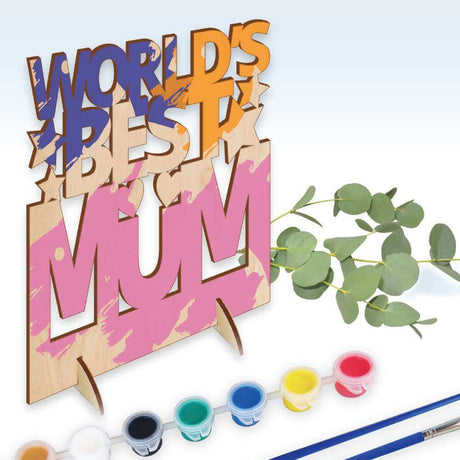 Worlds Best Mum Painting Kit - Funky Gifts NZ