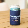 Worlds Coolest Dad Stubby Cooler - Funky Gifts NZ