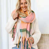 Wrap Scarf - Apricot Pink - Funky Gifts NZ