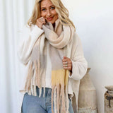 Wrap Scarf - Soft Grey Lemon - Funky Gifts NZ