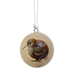 Natural Kiwi Pip Hanging Decoration - Funky Gifts NZ