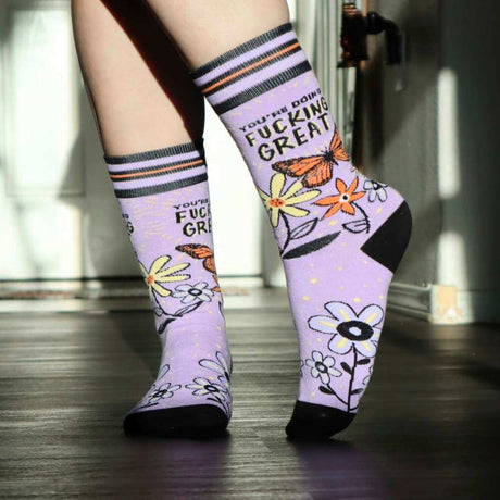 You're Doing Fucking Great Women's Socks - Funky Gifts NZ