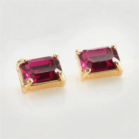 Zafino Mini Crystal - Pink Earring Gold 5449 - Funky Gifts NZ