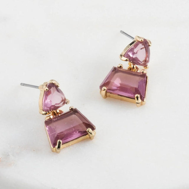 Zafino Talia Earring Amethyst 5448 - Funky Gifts NZ