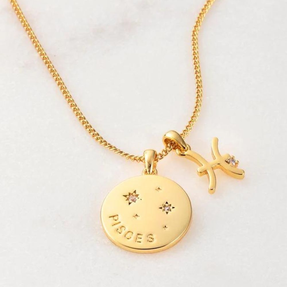 Zafino Zodiac Necklace Pisces - Funky Gifts NZ