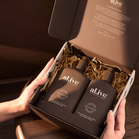 Al.ive Body Transformative Wash & Body Vanilla Cream & Tonka Bean Duo Pack - Funky Gifts NZ