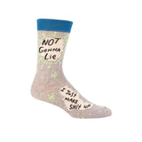 Men's Socks - Not Gonna Lie - Blue Q - Funky Gifts NZ