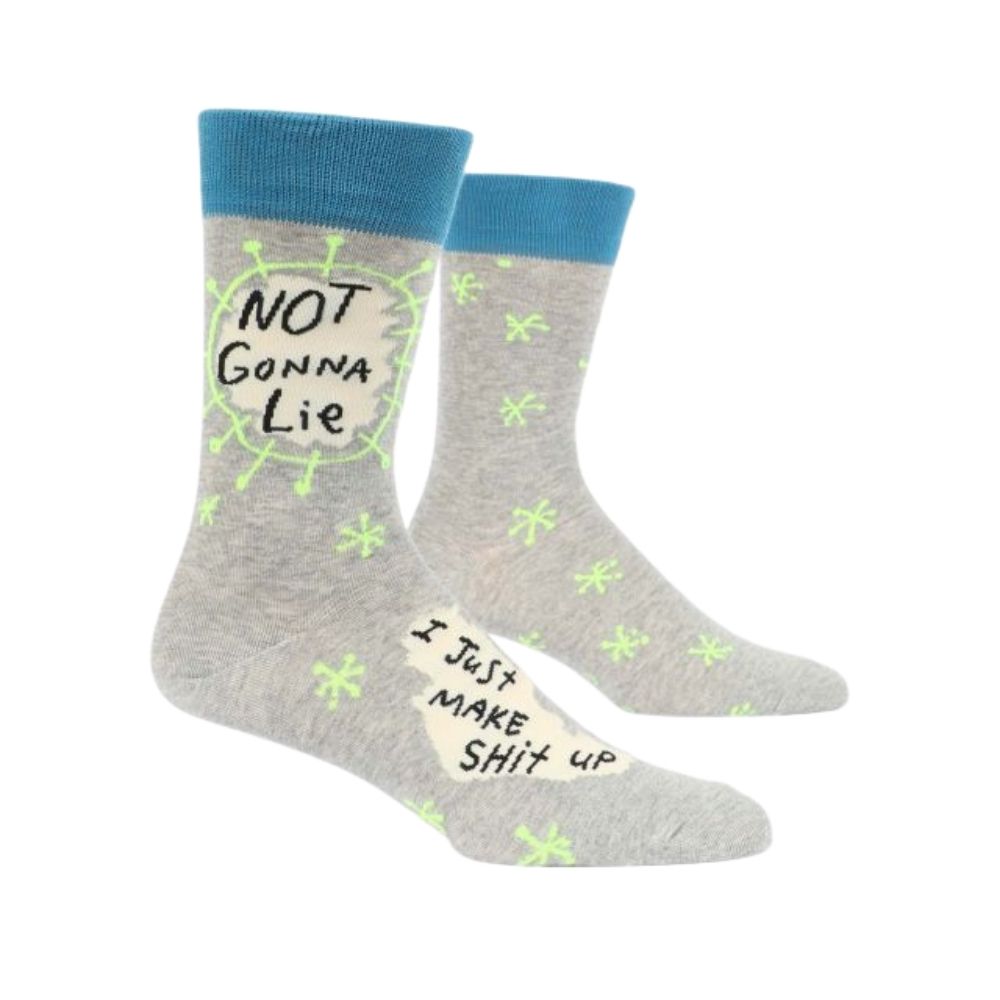 Men's Socks - Not Gonna Lie - Blue Q - Funky Gifts NZ