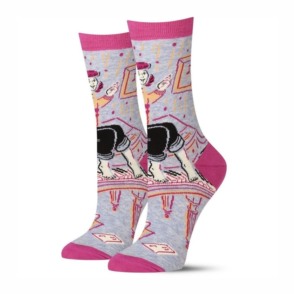 Blue Q Socks – Women's Crew – My Dog Is Cool As F**k - Funky Gifts NZ