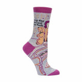 Blue Q Socks – Women's Crew – My Dog Is Cool As F**k - Funky Gifts NZ