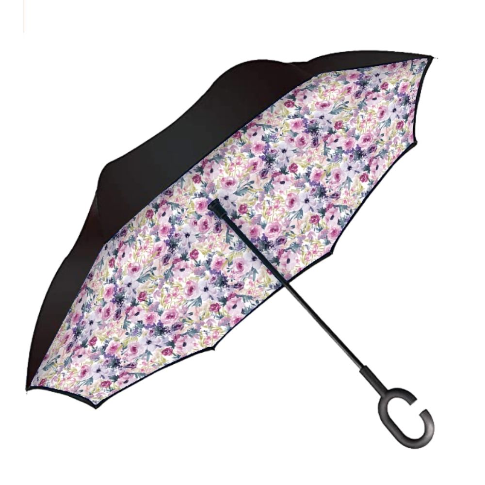 Inside Out Umbrella - Bluhen Peonie Rose - Funky Gifts NZ