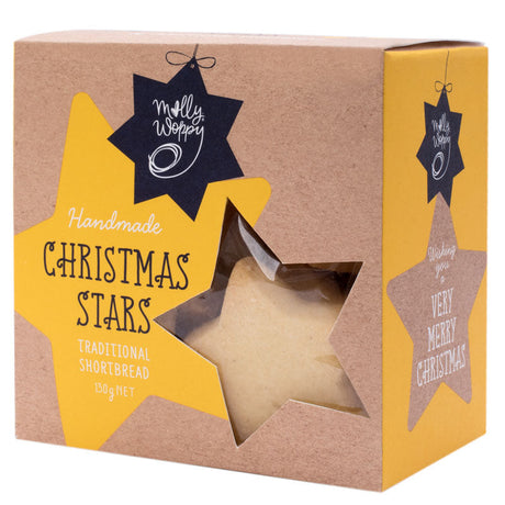 Molly Woppy Handmade Festive Stars - Buttery Shortbread - Funky Gifts NZ