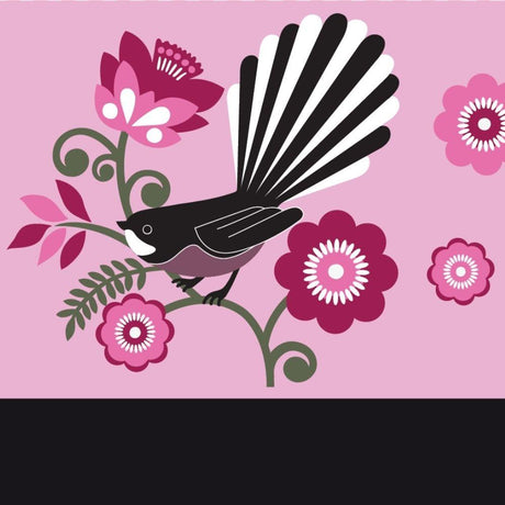 Cuppa Coffee Cup - Pink Fantail (12oz) - Funky Gifts NZ