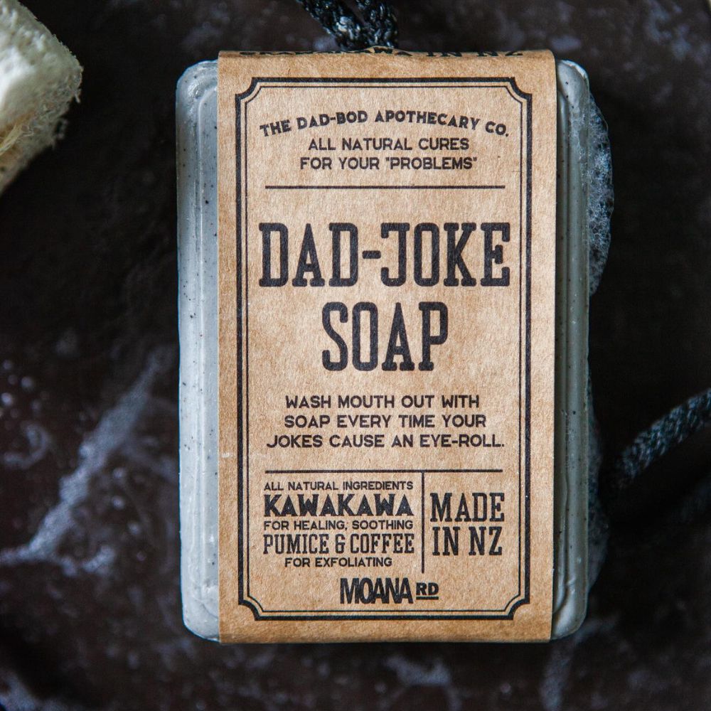 Moana Road Kawakawa Soap - Dad Joke - Funky Gifts NZ