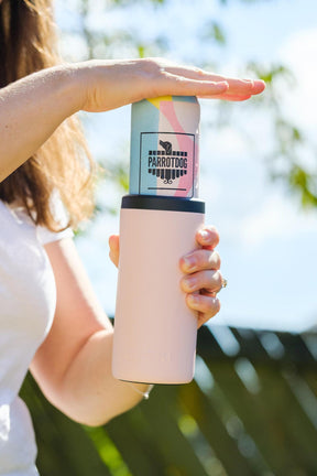 Huski Big Can Cooler - Powder Pink - Funky Gifts NZ
