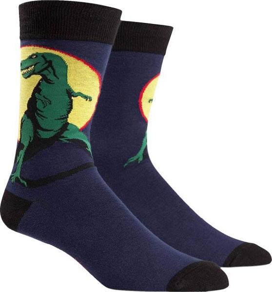 Sock It To Me Socks - Men's Crew - T-Rex - Funky Gifts NZ