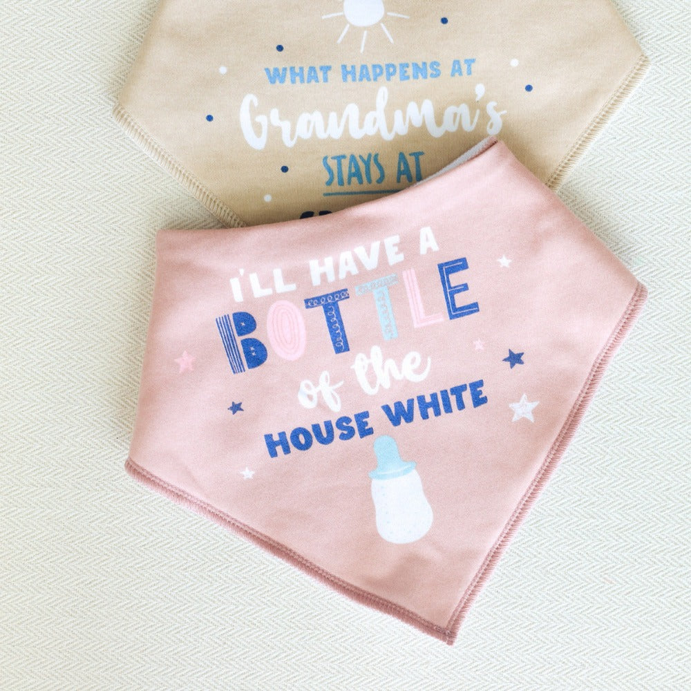 Baby Bib- Bottle of House White - Funky Gifts NZ