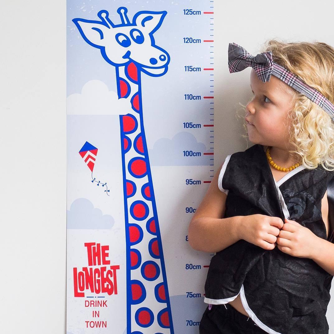 The Longest Drink In Town Height Chart - Funky Gifts NZ