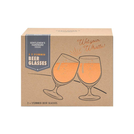 Gentlemen's Hardware - Tulip Beer Glasses Set of 2- - Funky Gifts NZ