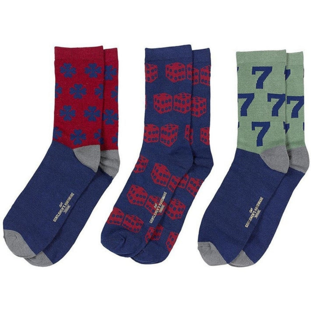 Gentlemen's Hardware Lucky Socks - Box of 3 - Funky Gifts NZ