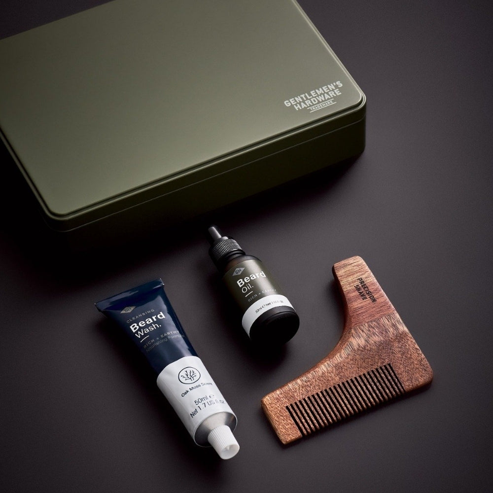 Gentlemen's  Hardware - Beard Survival Kit (Tin) - Funky Gifts NZ