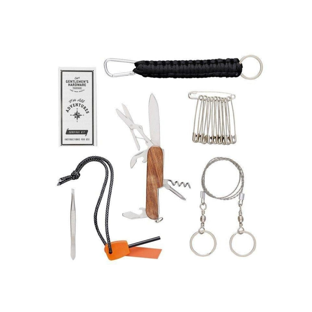 Gentlemen's Hardware - Great Outdoors Survival Kit No.368 - Funky Gifts NZ