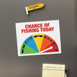 Chance of Fishing Today O-Meter Large Fridge Magnet - Funky Gifts NZ