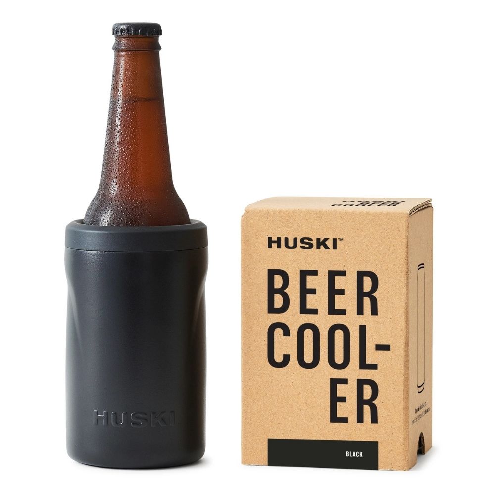 Huski Beer Cooler - Black - Funky Gifts NZ