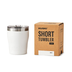 Huski Short Tumbler 2.0 - White - Funky Gifts NZ