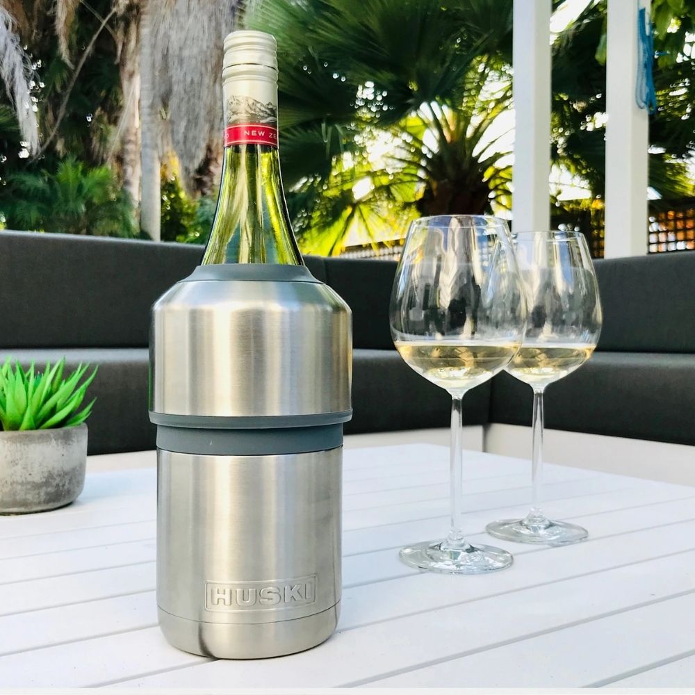 Huski Wine Cooler - White - Funky Gifts NZ