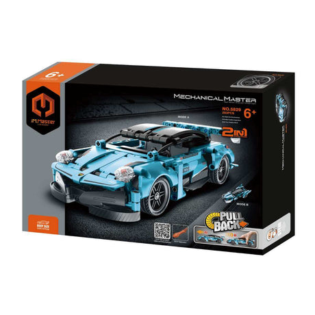 iM Master 2 in 1 Pull Back Super Car & Motorcycle - Funky Gifts NZ