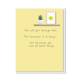 NZ MADE Greeting Card - You Will Get Through This - Funky Gifts NZ