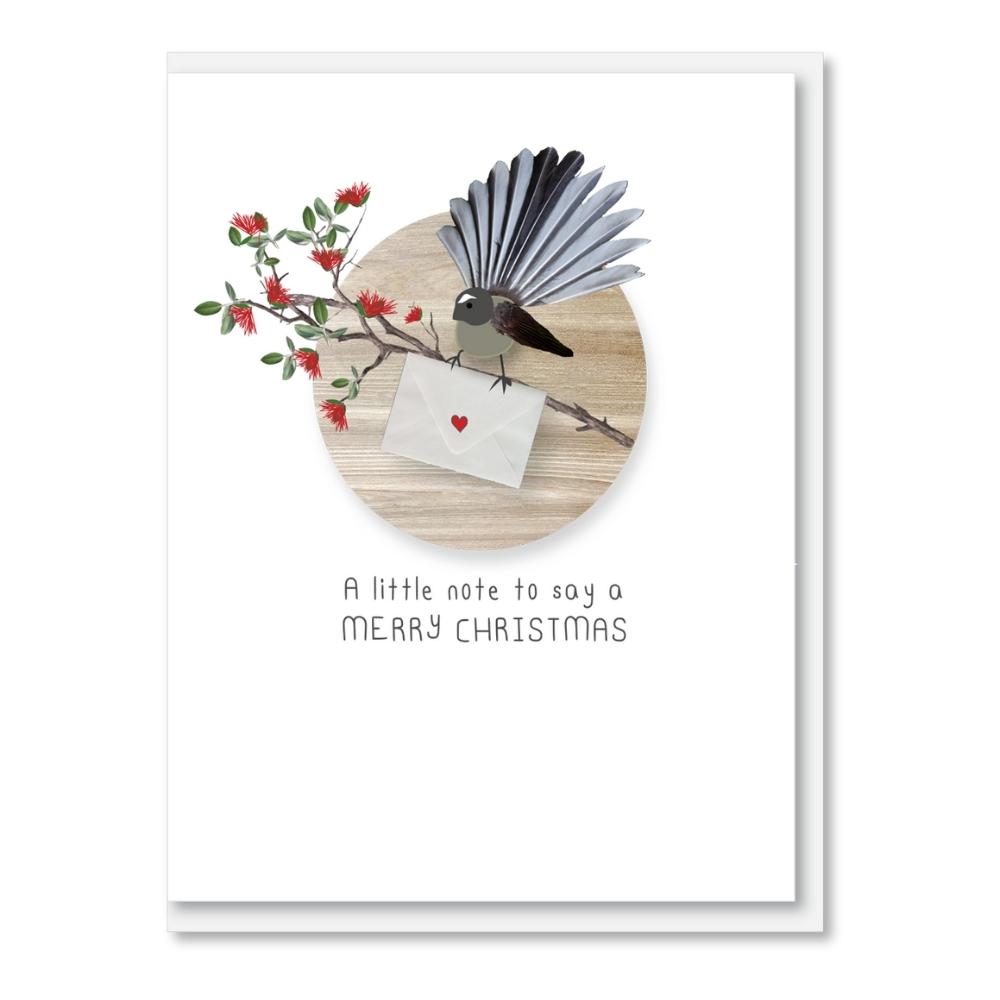 NZ MADE CHRISTMAS CARD - Little Note To Say Christmas - Funky Gifts NZ