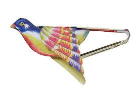 Retro Tin Whistling Sparrow - Funky Gifts NZ