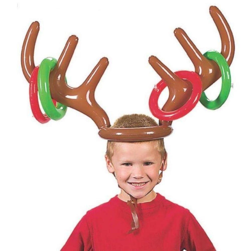 Inflatable Reindeer Antlers Ring Toss Game - Funky Gifts NZ