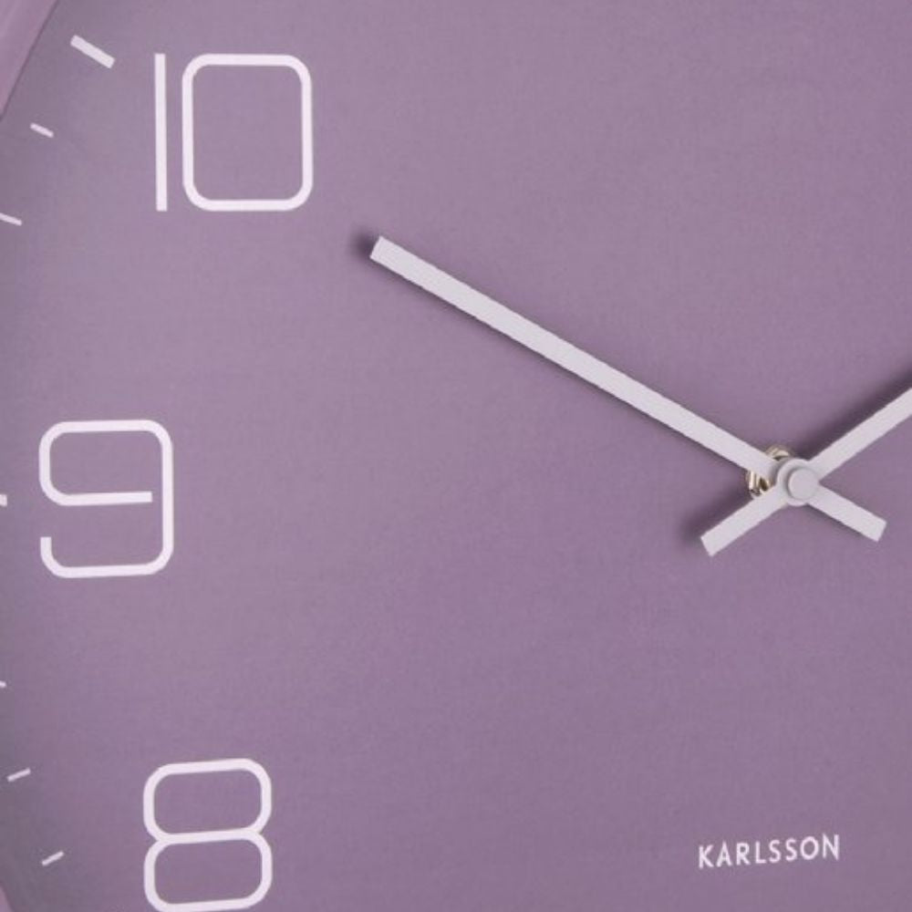 Karlsson Wall Clock Lofty - Matte Purple - Funky Gifts NZ