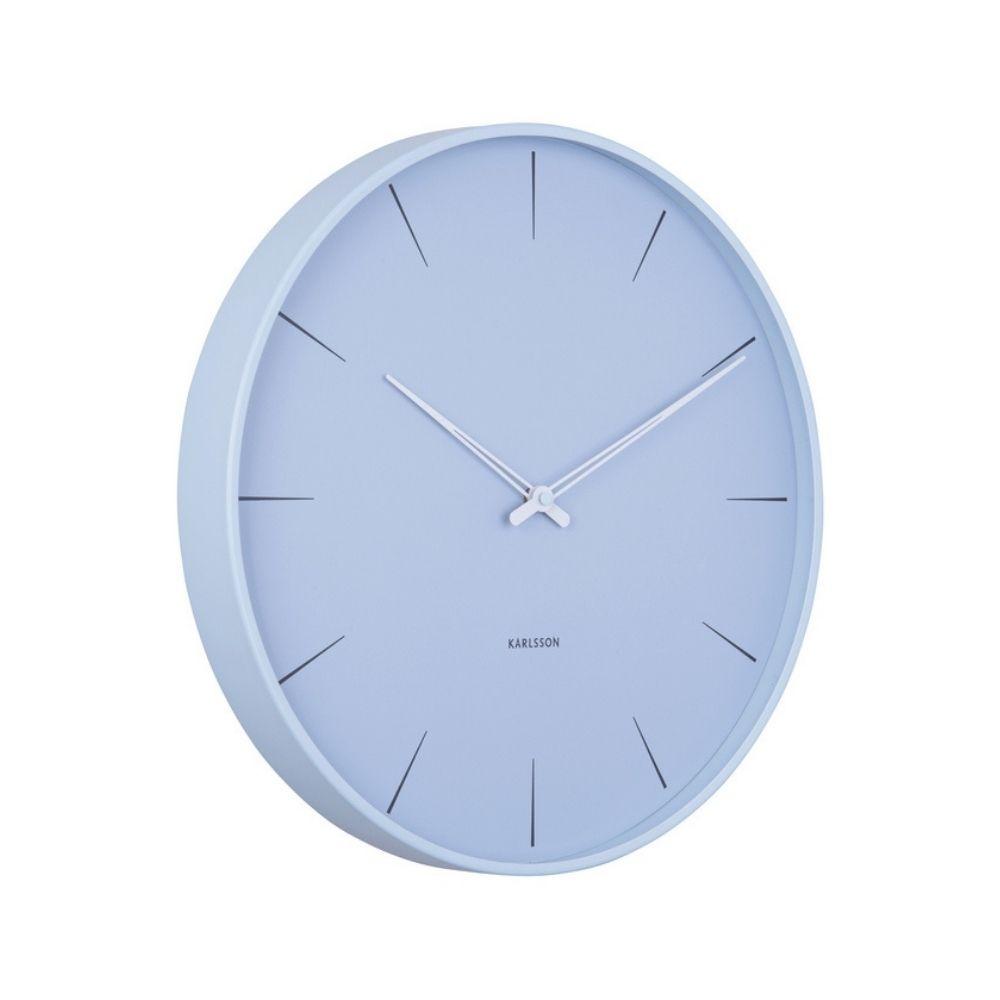 Karlsson Wall Clock Lure - Blue - Funky Gifts NZ