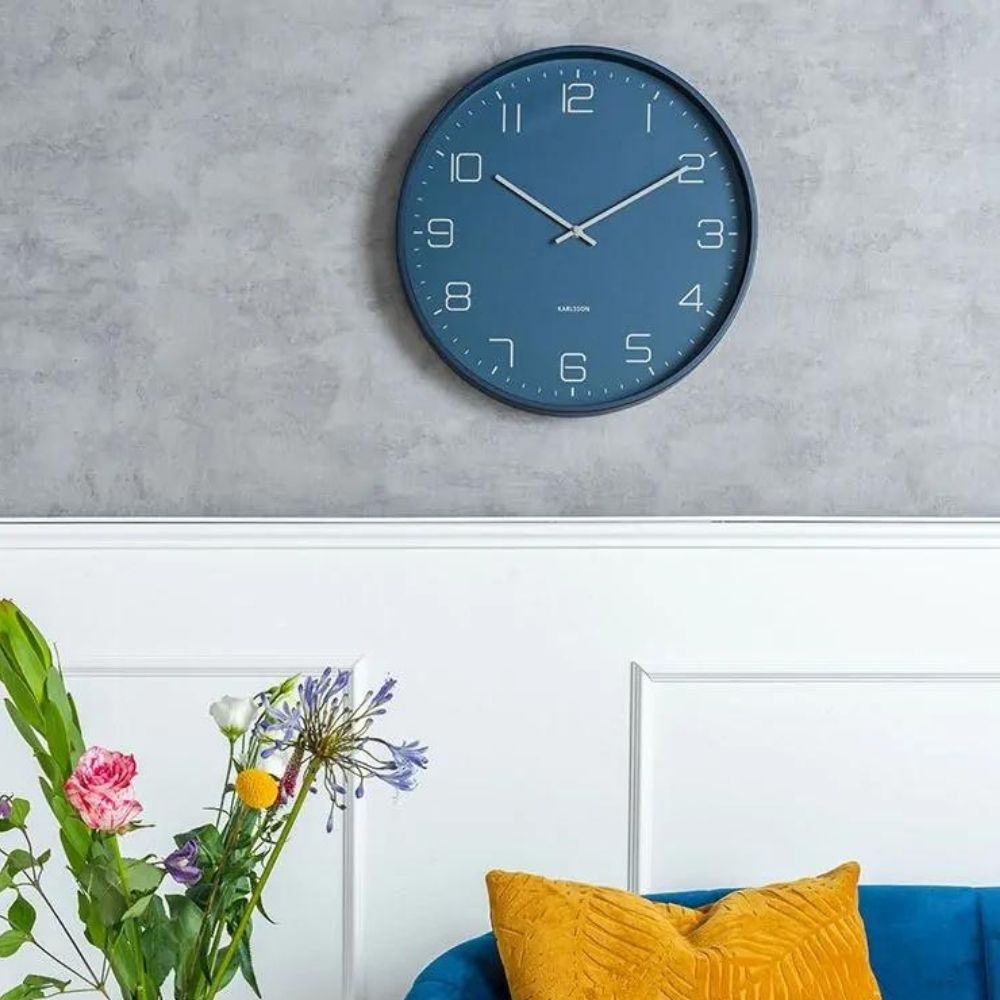 Karlsson Wall Clock Lofty - Night Blue - Funky Gifts NZ