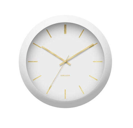 Karlsson Wall Clock Globe - White - Funky Gifts NZ