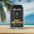 Tipsy Wicks Can Candle - Nice Coconuts - Funky Gifts NZ